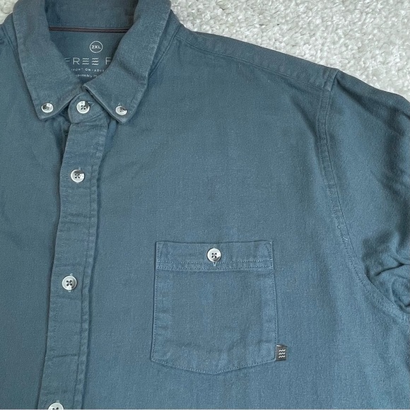 Free Fly Mens Button Down Cotton Bamboo Shirt Long Sleeve Soft Comfy Warm XXL - Picture 9 of 10